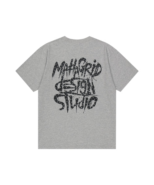 DOT SLASH LOGO TEE GREY