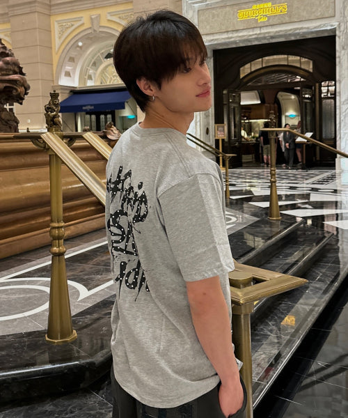 DOT SLASH LOGO TEE GREY