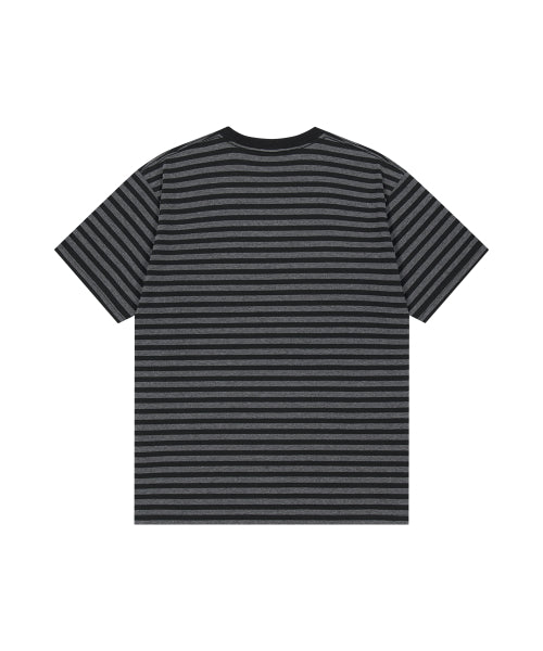 STRIPE SLASH LOGO TEE - 2 COLORS