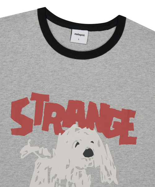 STRANGE PUPPY RINGER TEE GREY