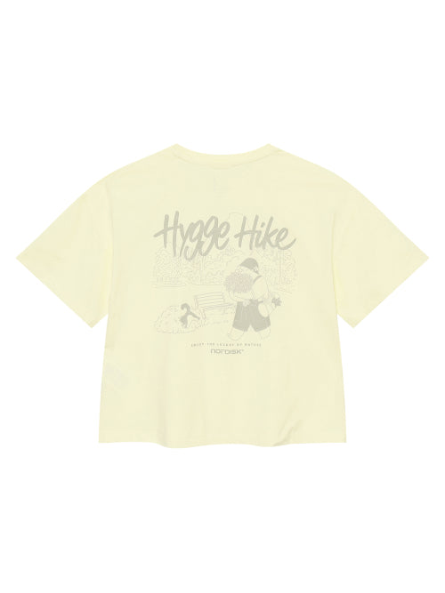 SORONA POLAR BEAR GRAPHIC TEE - 3 COLORS PASTEL YELLOW