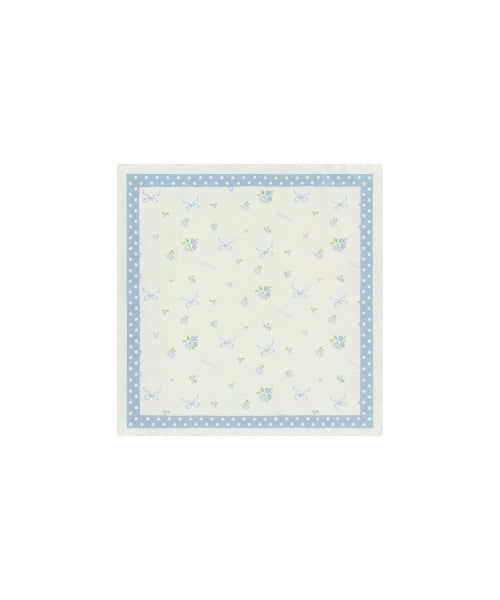 SUMMER PATTERN SILK SCARF - 2 COLORS IVORY