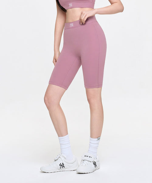 BASIC BAND LOGO POINT BIKE SHORTS NY #KARINA同款! - 2 COLORS PINK