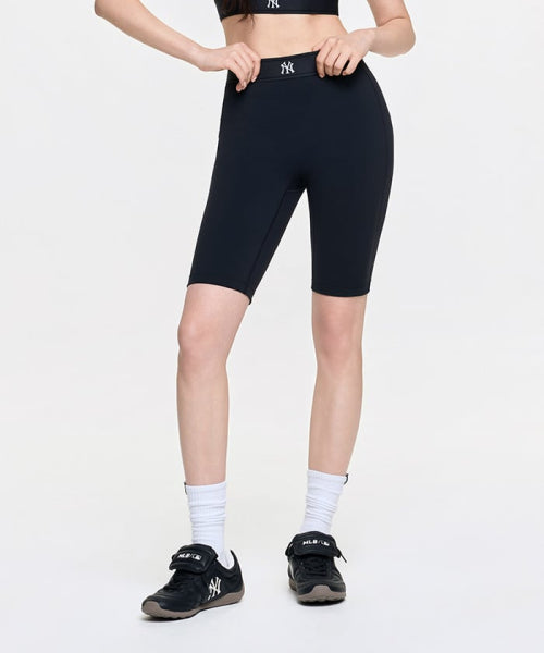 BASIC BAND LOGO POINT BIKE SHORTS NY #KARINA同款! - 2 COLORS BLACK