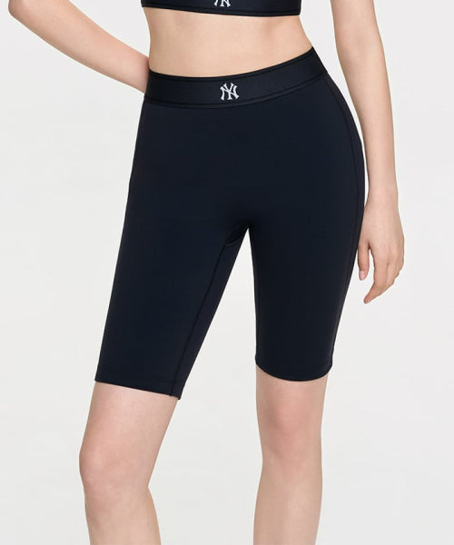 BASIC BAND LOGO POINT BIKE SHORTS NY #KARINA同款! - 2 COLORS BLACK