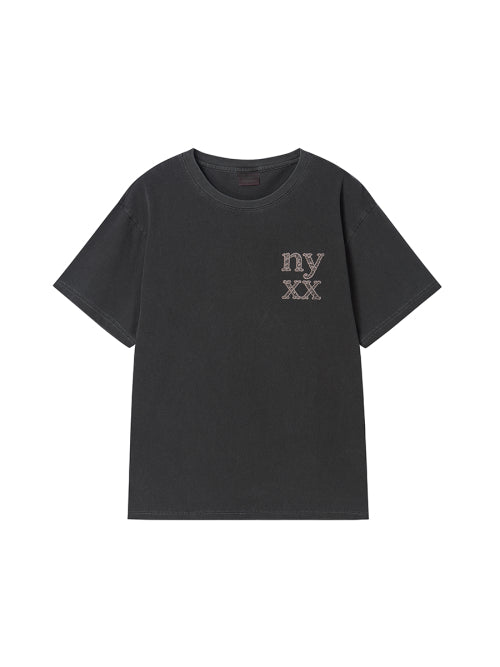 LACE LOGO TEE CHARCOAL - 2 COLORS
