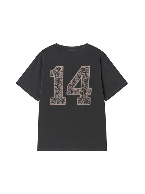 LACE LOGO TEE CHARCOAL - 2 COLORS