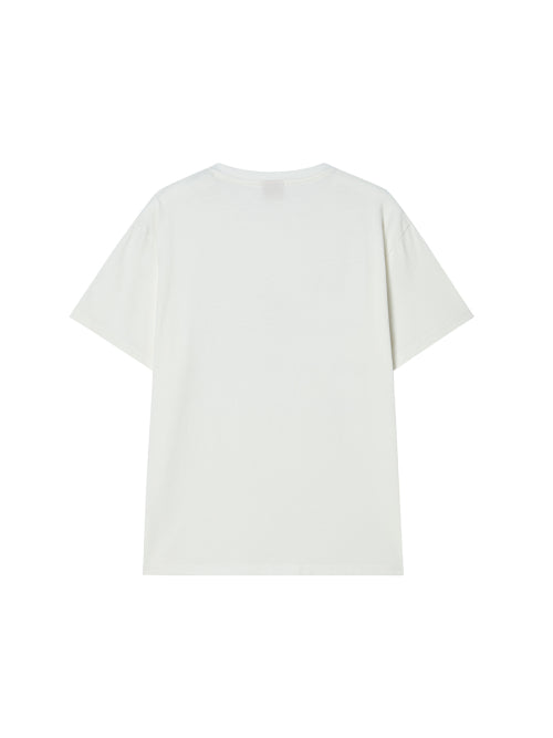 BUTTON TEE IVORY - 2 COLORS
