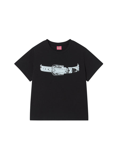 BELT TEE BLACK - 2 COLORS