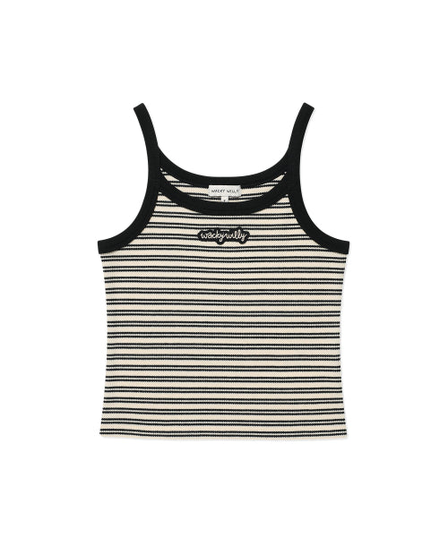 STRIPE SLEEVELESS #GISELLE同款! - 2 COLORS BLACK