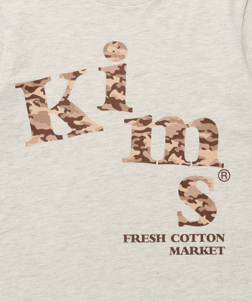 MESSY ALPHA CAMO T-SHIRT - 3 COLORS OATMEAL