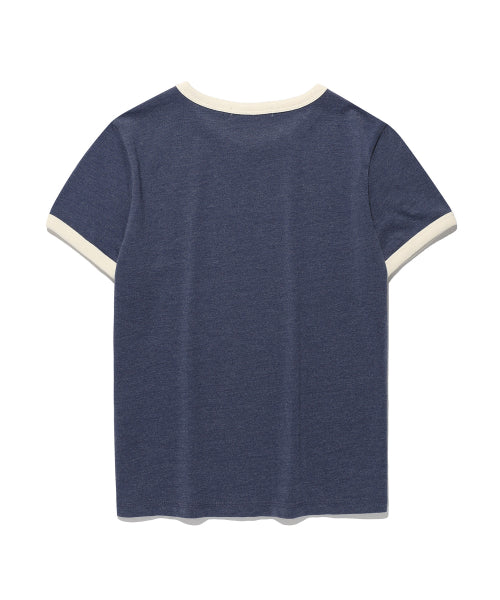 KIMS BAM LINE RINGER T-SHIRT BLUE