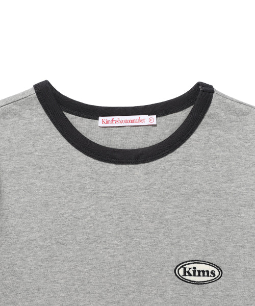 KIMS AGG BAM RINGER T-SHIRT - 2 COLORS GREY
