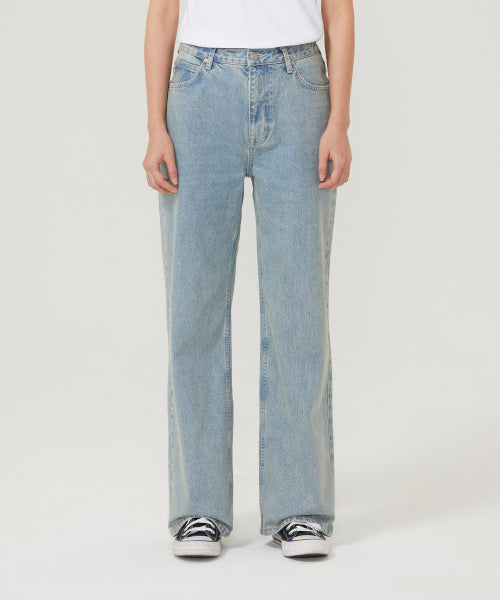 WOMEN STRAIGHT FIT DENIM PANTS - 3 COLORS INDIGO