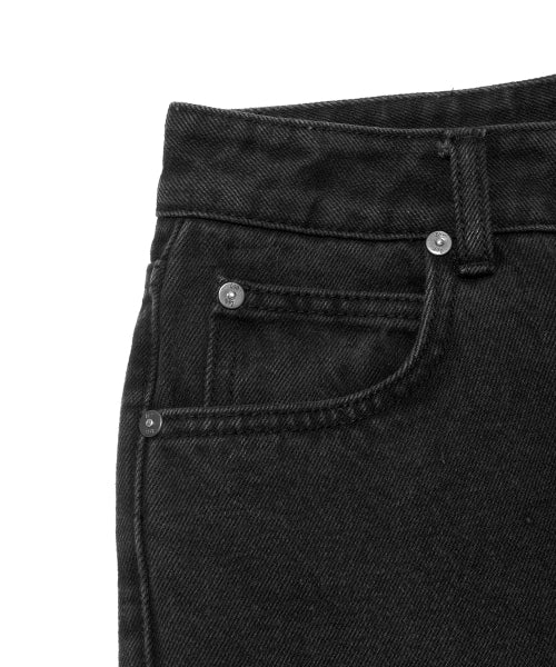 WOMEN STRAIGHT FIT DENIM PANTS - 3 COLORS BLACK