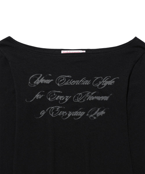 LONG SLEEVE T-SHIRT - 2 COLORS BLACK