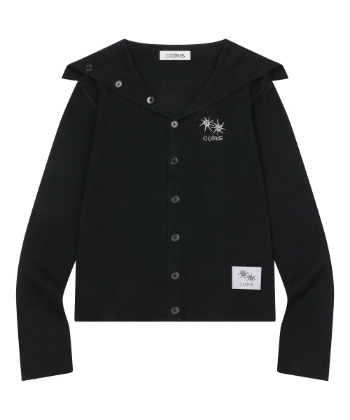 V-NECK CARDIGAN - 3 COLORS BLACK