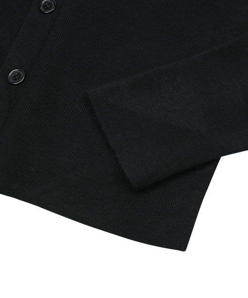 V-NECK CARDIGAN - 3 COLORS BLACK