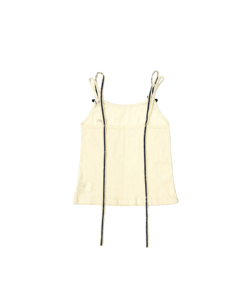 DENI SLEEVELESS NAVY - 3 COLORS CREAM
