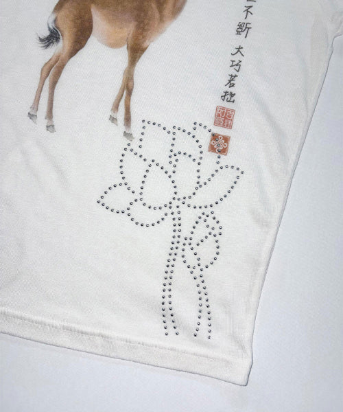 ZEN DEER TEE - 2 COLORS WHITE