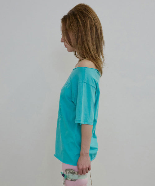 POINT TO OM TEE - 2 COLORS MINT
