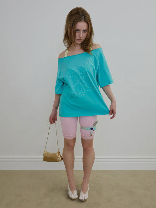 POINT TO OM TEE - 2 COLORS MINT