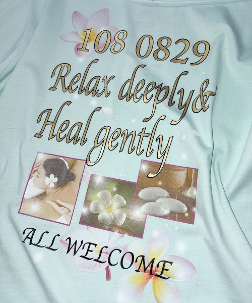 HEALING OFF SHOULDER TEE - 3 COLORS BABY BLUE