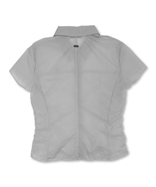 SHIRRING COLLAR - 2 COLORS GREY