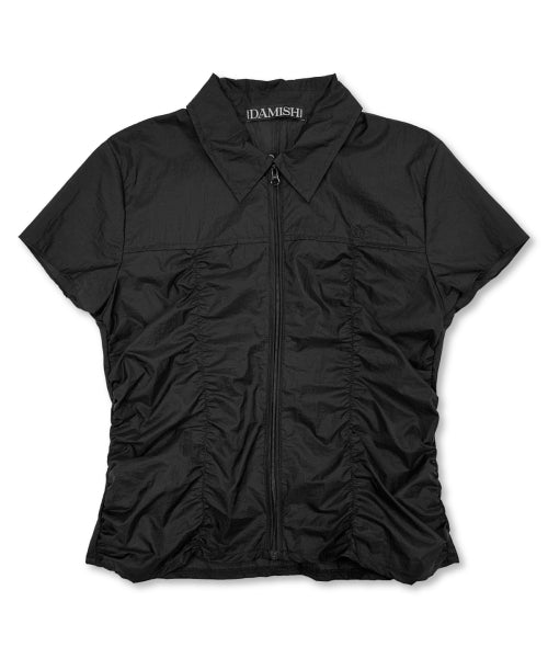 SHIRRING COLLAR - 2 COLORS BLACK
