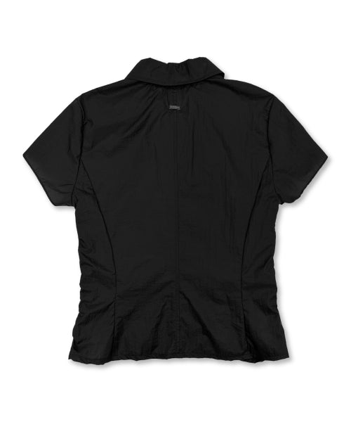 SHIRRING COLLAR - 2 COLORS BLACK