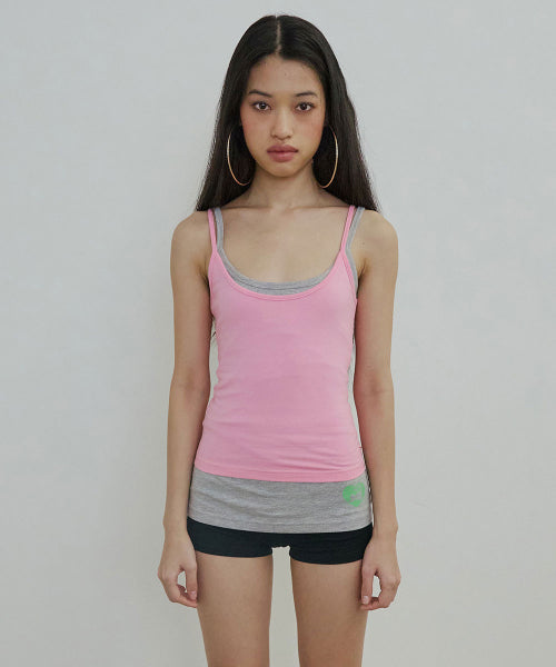 SWEET KITTY TANK TOP - 5 COLORS MELANGE GREY