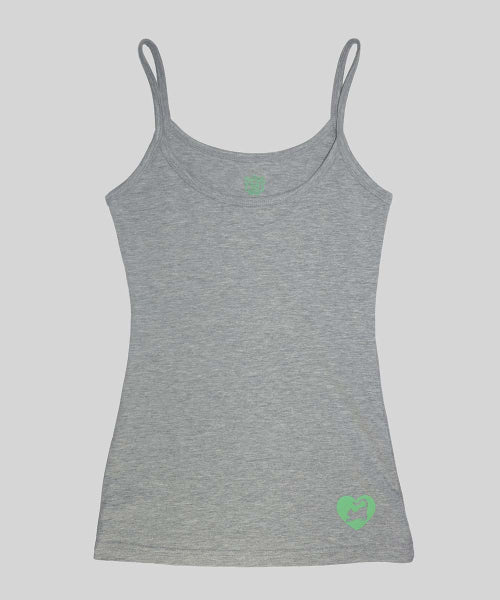 SWEET KITTY TANK TOP - 5 COLORS MELANGE GREY