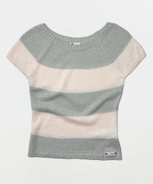 SUMMER KNIT TOP STRIPE - 3 COLORS AS SHOWN