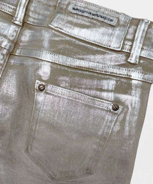 METALLIC BOOTCUT - 3 COLORS SILVER