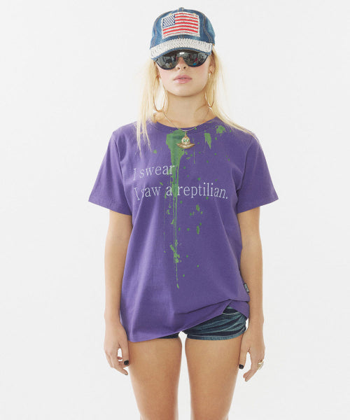 RAW STATEMENT TEE - 3 COLORS PURPLE