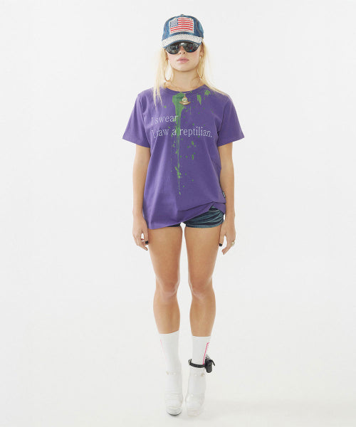 RAW STATEMENT TEE - 3 COLORS PURPLE