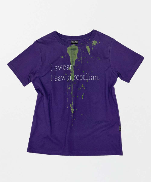 RAW STATEMENT TEE - 3 COLORS PURPLE