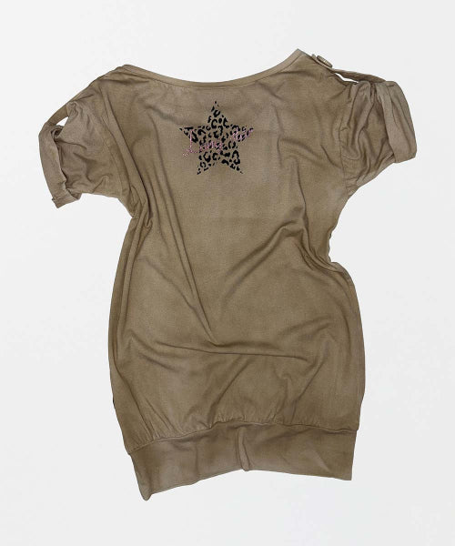 BROKEN GIRLS ROLL UP TEE - 4 COLORS AS SHOWN