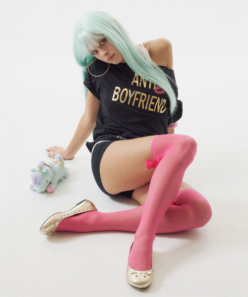 ANTI BOYFRIEND TEE NEON - 3 COLORS BLACK