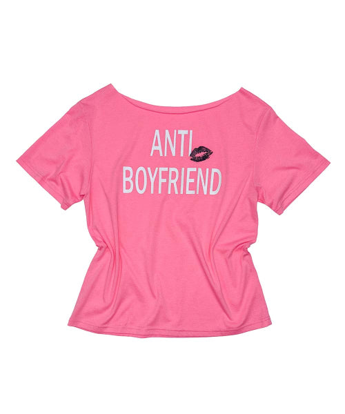 ANTI BOYFRIEND TEE NEON - 3 COLORS PINK