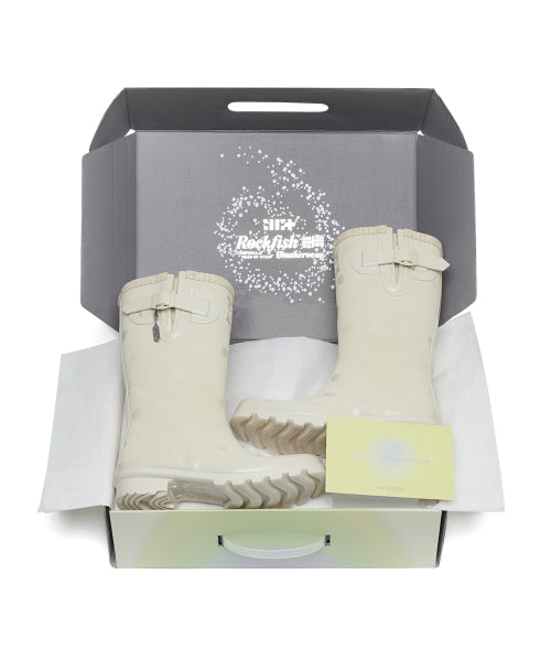 ORIGINAL RAIN BOOTS SHORT DOT - IVORY IVORY
