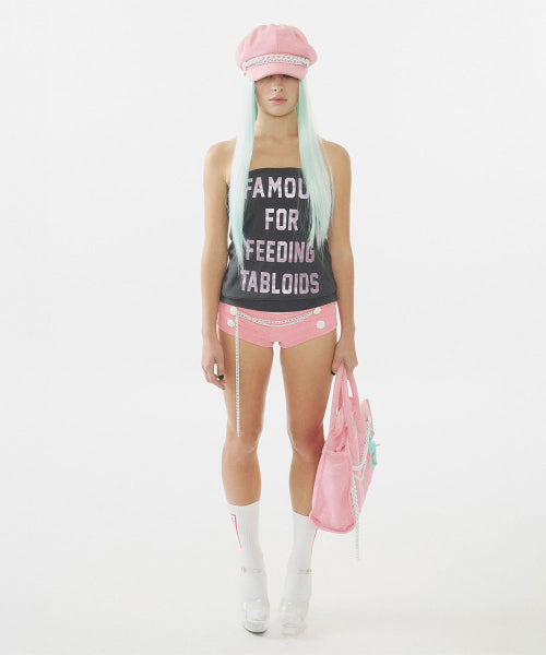 CHAIN TERRY SHORTS BABY - 2 COLORS PINK