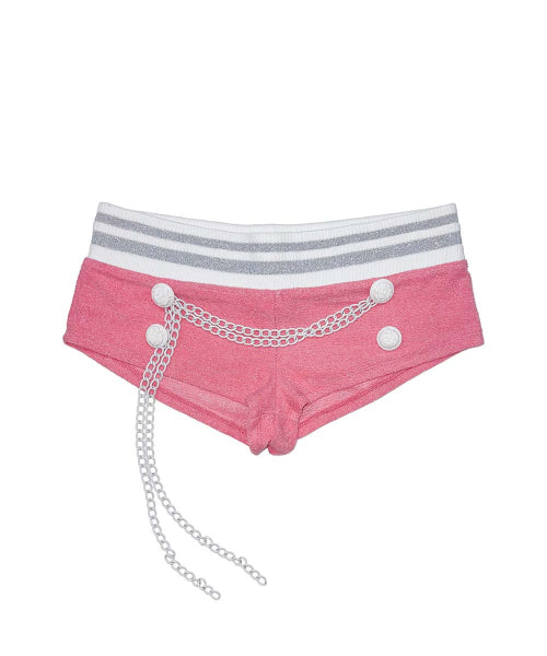 CHAIN TERRY SHORTS BABY - 2 COLORS PINK