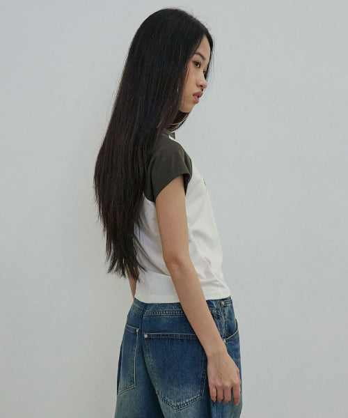 ARCHIVE RAGLAN TEE BABY - 3 COLORS CREAM
