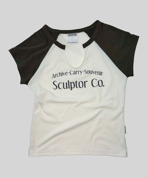ARCHIVE RAGLAN TEE BABY - 3 COLORS CREAM