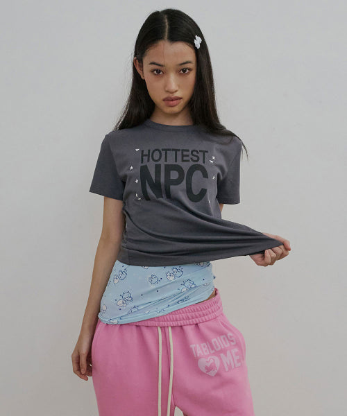 HOTTEST NPC TEE - 3 COLORS CHARCOAL