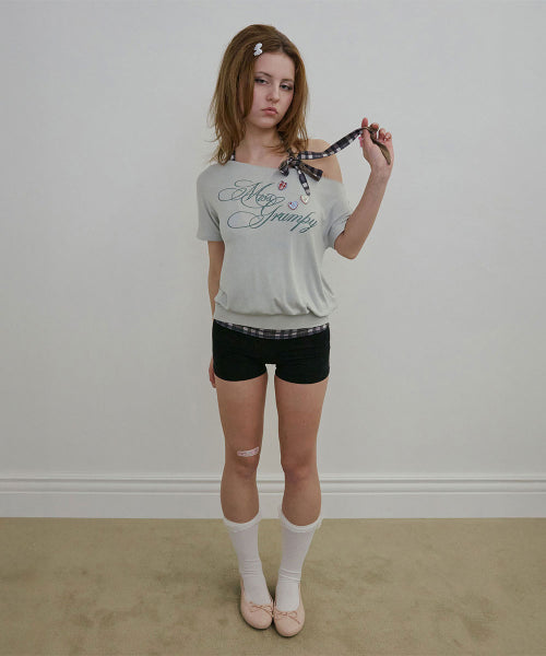MISS GRUMPY TEE MISTY - 3 COLORS BLUE