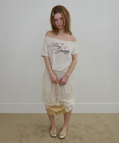 MISS GRUMPY TEE MISTY - 3 COLORS OATMEAL