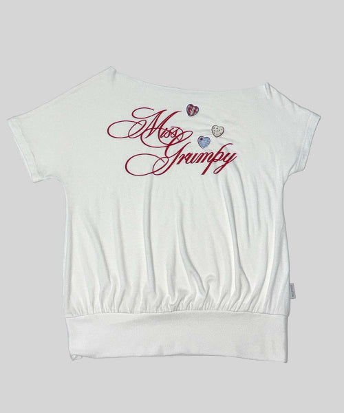 MISS GRUMPY TEE MISTY - 3 COLORS WHITE