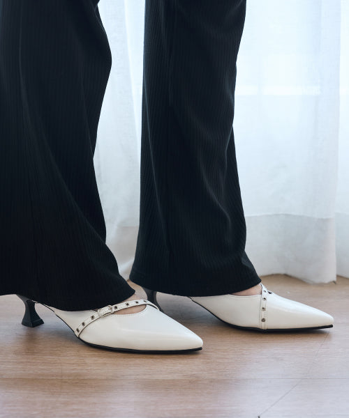 LEA BUCKLE STRAP SLINGBACK WHITE